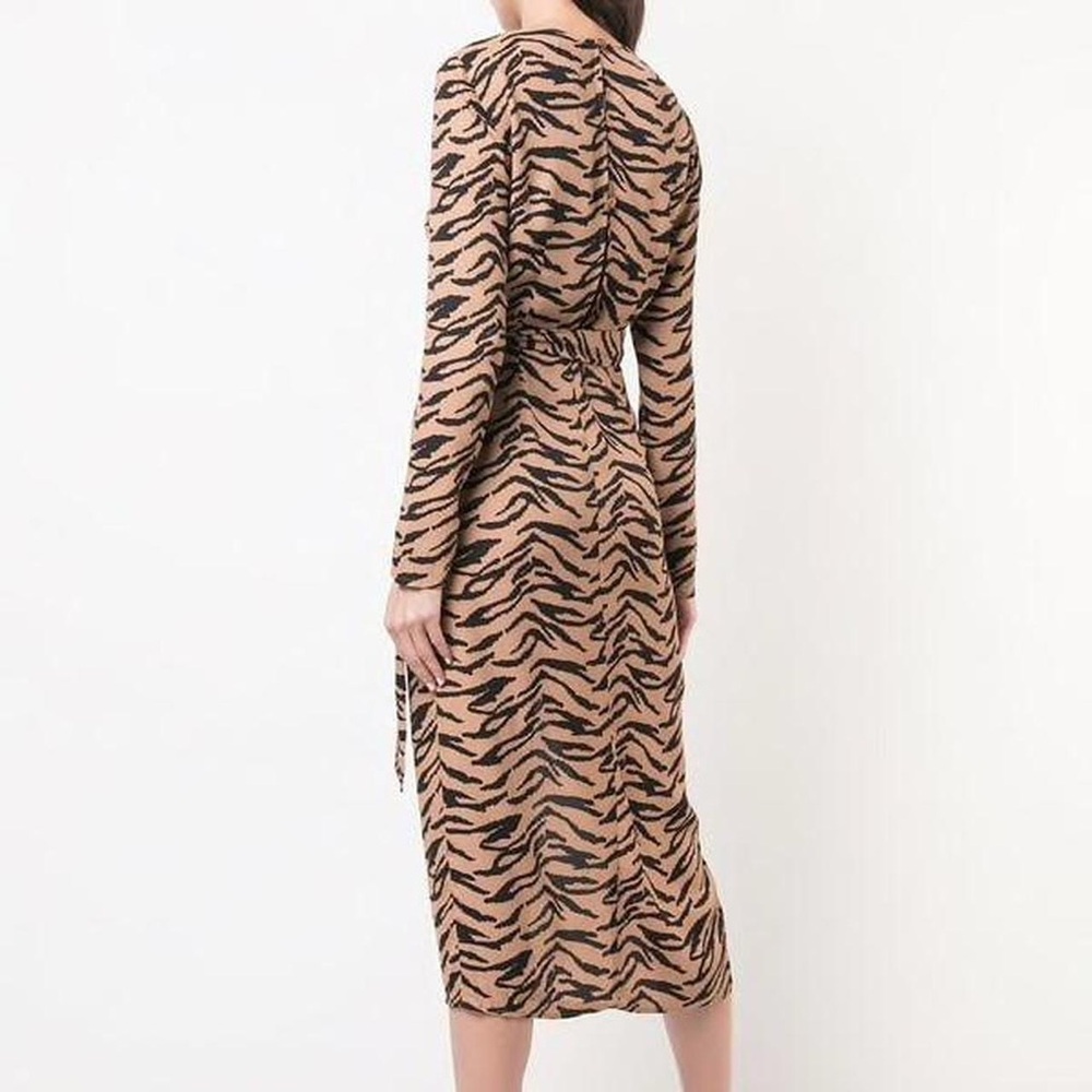Reformation Maurita Tiger Stripe Print Dress - Picture 8 of 12